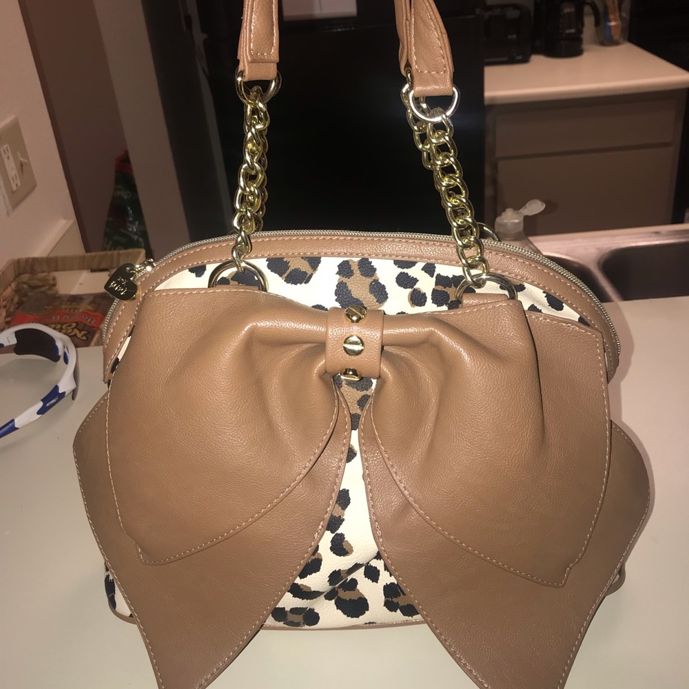 Betsey Johnson Leopard Print Purse